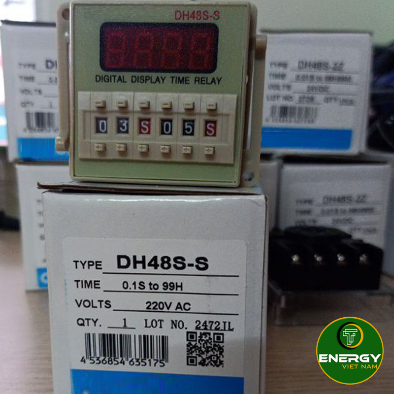 Rơ le thời gian luôn phiên ( Timer 0S-99H ) DH48S-S 220V - Thiết Bị Điện Cài Đặt Thời Gian Tắt / Mở