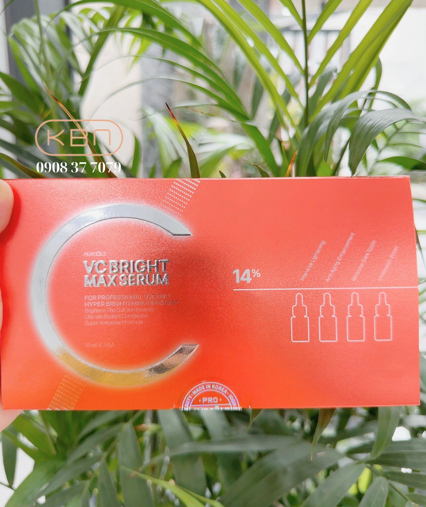 Bộ 4 Chai Serum Vitamin C - VC BRITGH MAX SERUM - Làm Sáng Da, Dưỡng Da, Mờ Thâm, Mờ Nếp Nhăn