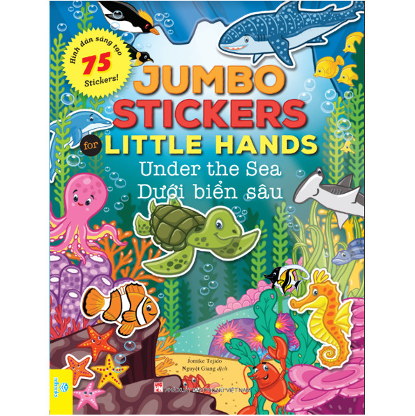 Sách - Trọn bộ 12 cuốn: Jumbo Stickers For Little Hands - 75 Stickers! - ndbooks