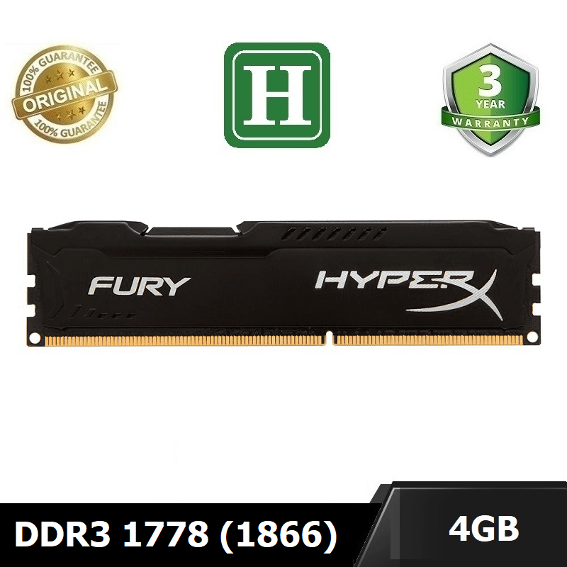 Ram tản nhiệt 4Gb DDR3 bus 1778 overclock bus 1866, dùng cho PC gaming, desktop