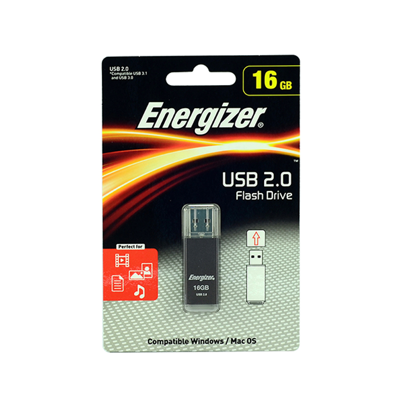 USB 16Gb Energizer màu đen - FUSSKC016R