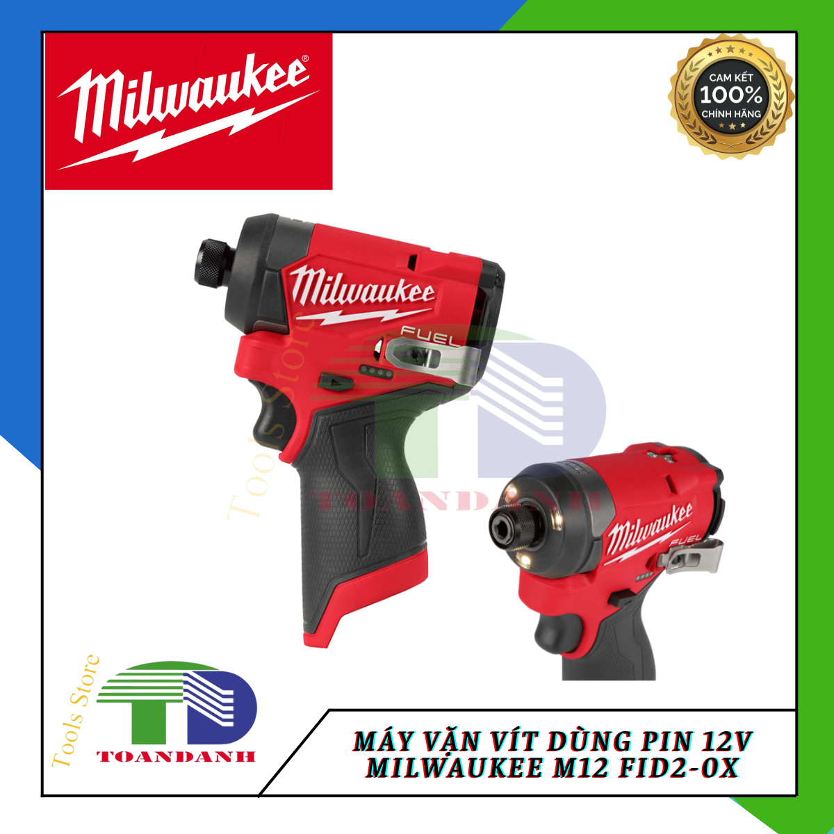 Máy vặn vít dùng pin 12V Milwaukee M12 FID2-0X chính hãng