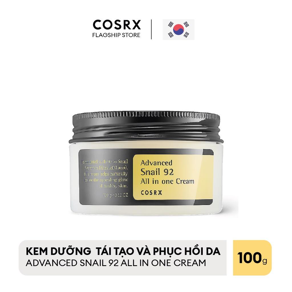 Kem Dưỡng Ẩm Tái Tạo và Phục Hồi Da COSRX Advanced Snail 92 All in one Cream 100g