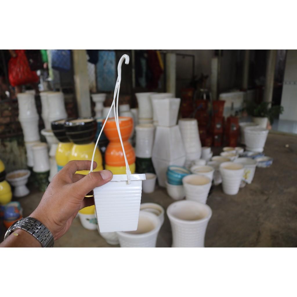 Bộ 10 chậu nhựa treo trồng cây kích thước 10 x 9 cm