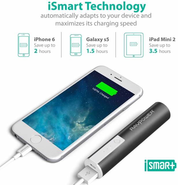 Pin Sạc Dự Phòng RAVPower 3350mAh RP-PB33 - Hàng Nhập Khẩu - Vàng