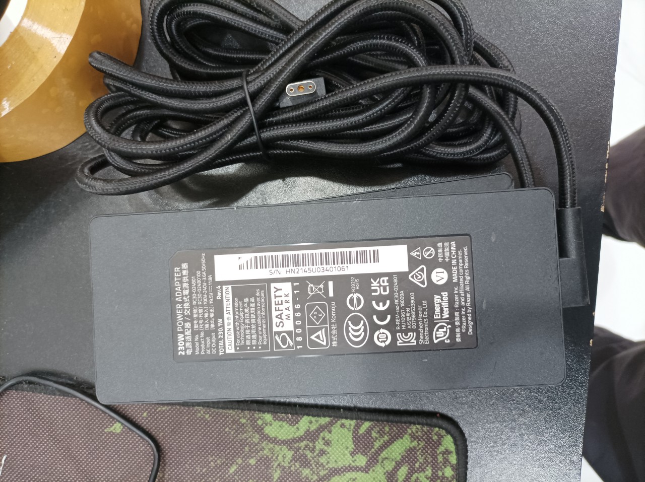 Sạc dành cho Laptop Gaming Razer Blade 15 17 E75 Pro 17 RC30-0248 Adapter 230W