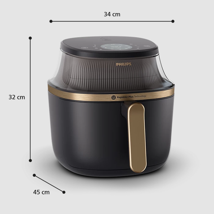 Nồi chiên không dầu Philips 7.2 lít NA342/00 - Hàng chính hãng
