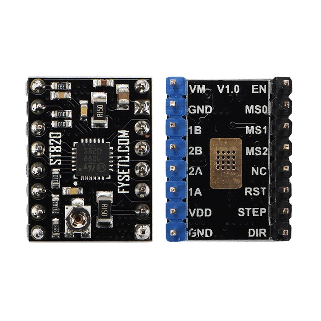 ST820 3D Printer Step Stick Module Stepper Motor Driver+Heat Sink, Black