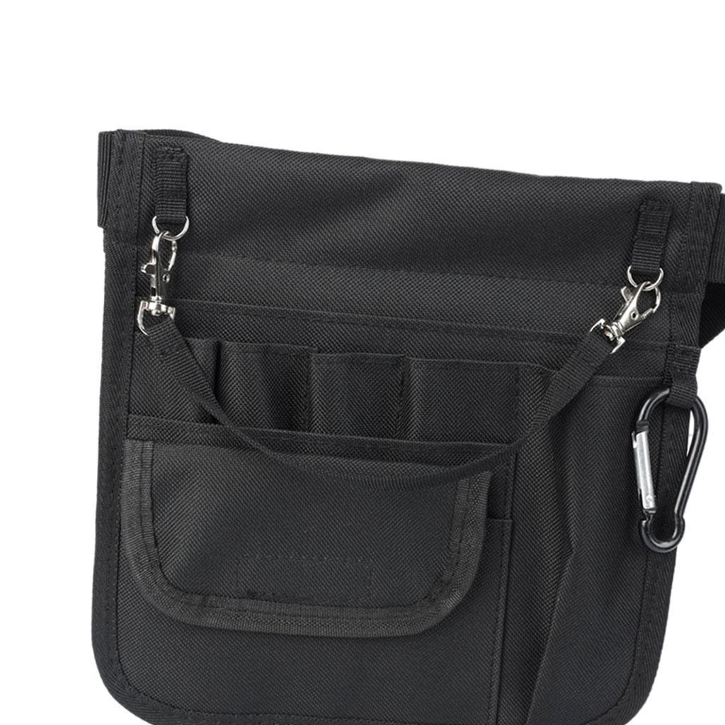 Nurse Pouch Waist Bag Pocket Quick  Organizer Waist Bag Pouch Bag Black