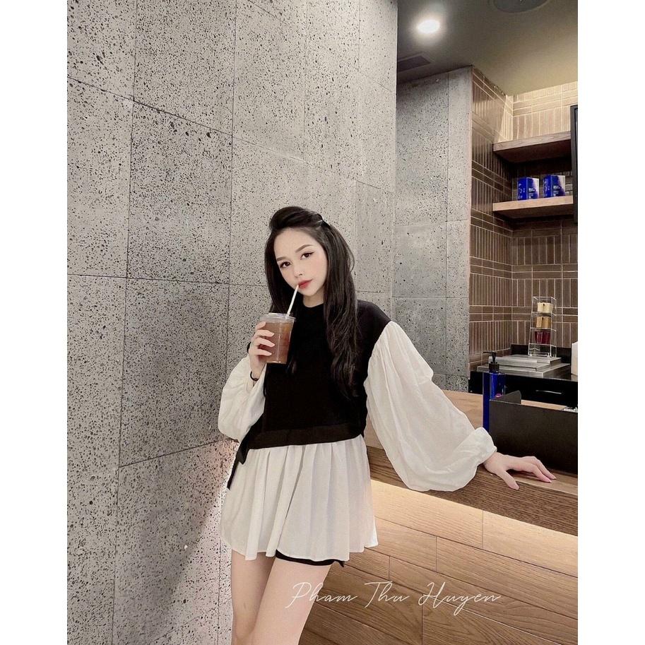 Áo bầu thu đông công sở thời trang