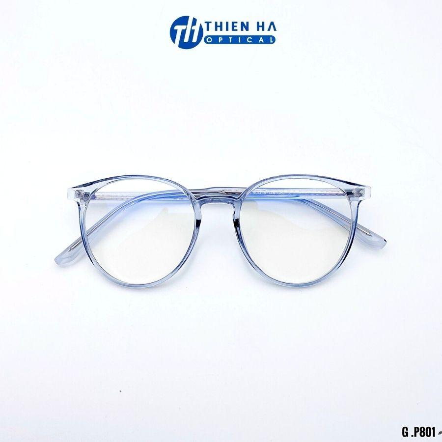 Gọng kính tròn nữ Thiên Hà Optical form tròn chất liệu nhựa Tr90 bền nhẹ càng cốt thép màu sắc kính thời trang P801