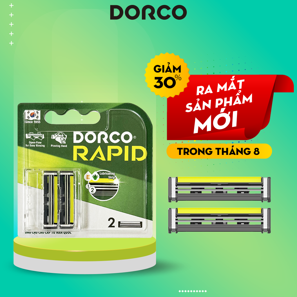 Vỉ 2 Đầu Dao Cạo Râu 2 Lưỡi DORCO RAPID TNA4020-B