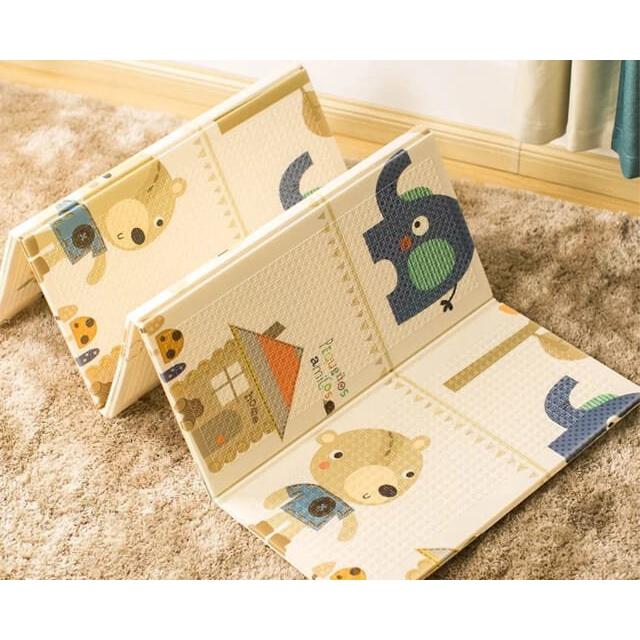 Thảm xốp gấp gọn xpe lót sàn 2 mặt cho bé tập bò chống ngã chống thấm --anthudogiadung