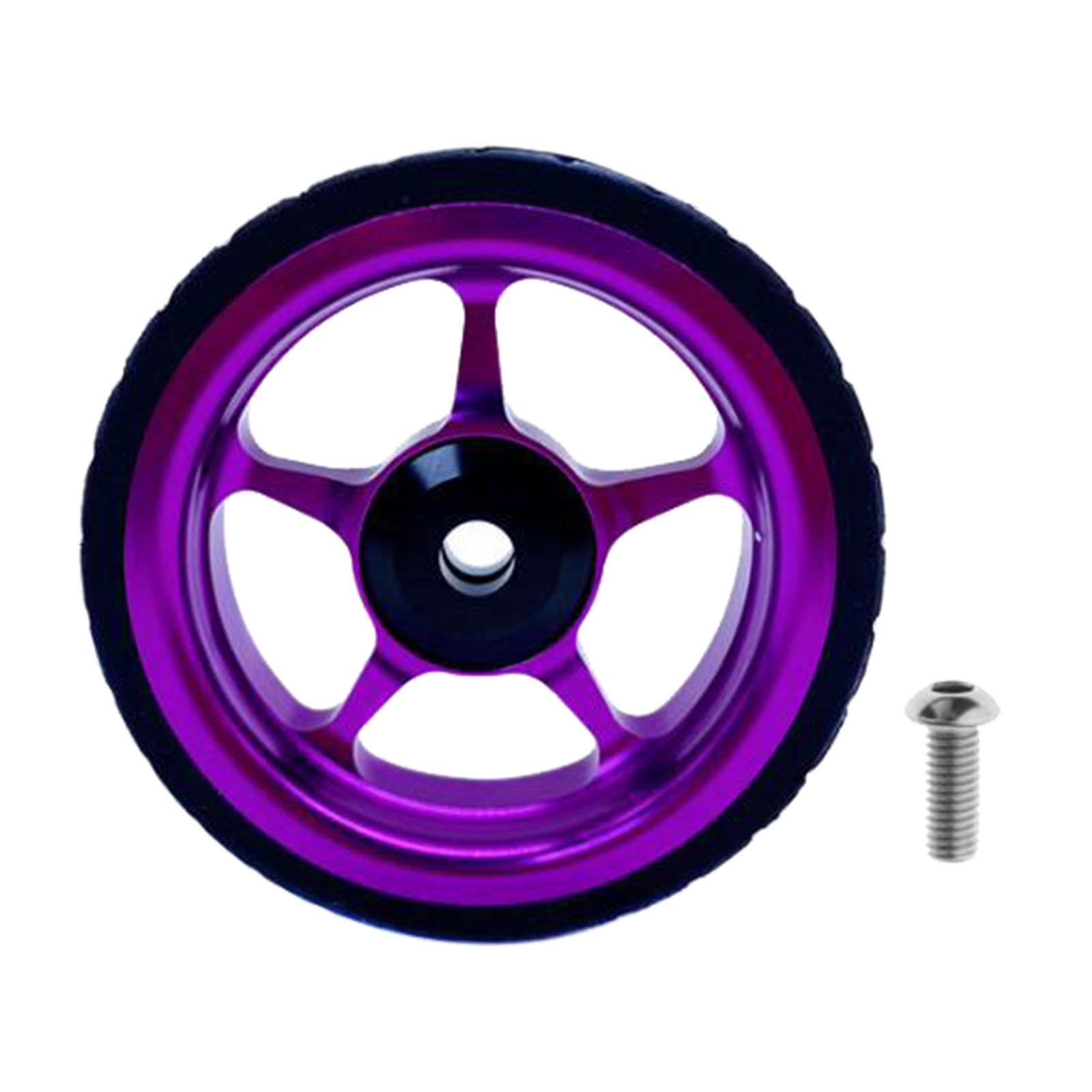 2-4pack Easy Wheel for Folding Bike EZ Wheels Wheel Easywheel Purple