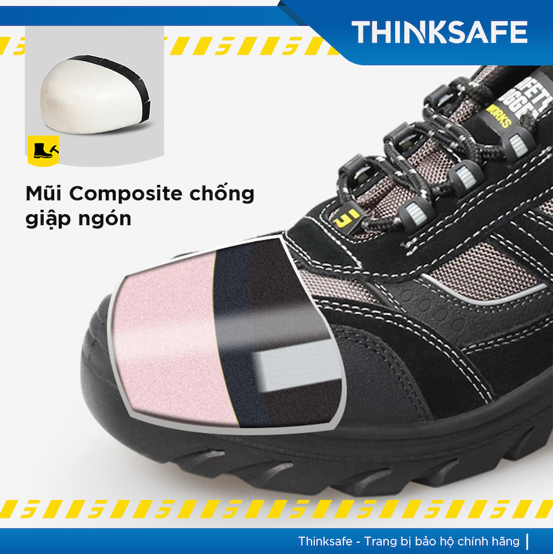 Giày bảo hộ lao động Safety Jogger Jumper S3 SRC da bò lộn, chống đinh, chống trượt, ngăn tích điện - Thinksafe