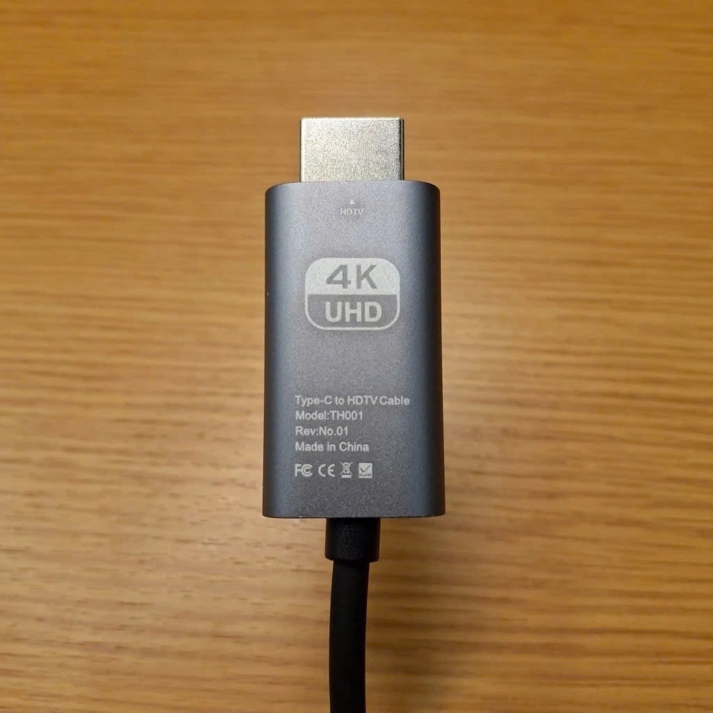 Dây Cáp Chuyển Đổi USB Type C To HDMI 4K 60Hz Dài 1.8M - Hàng Nhập Khẩu