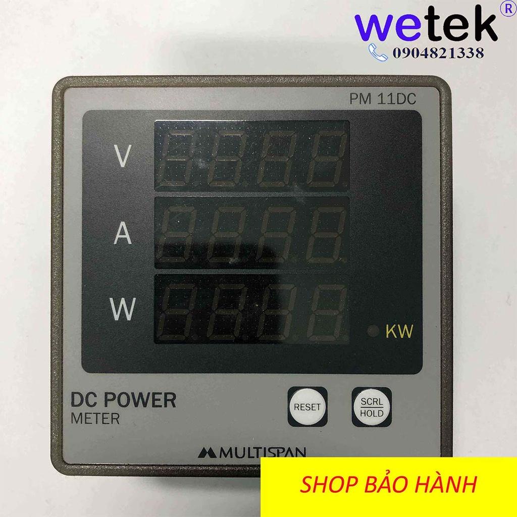 Multispan PM-11DC, Đồng hồ DC đo dòng, áp, công suất, năng lượng nguồn 1 chiều , LED siêu sáng