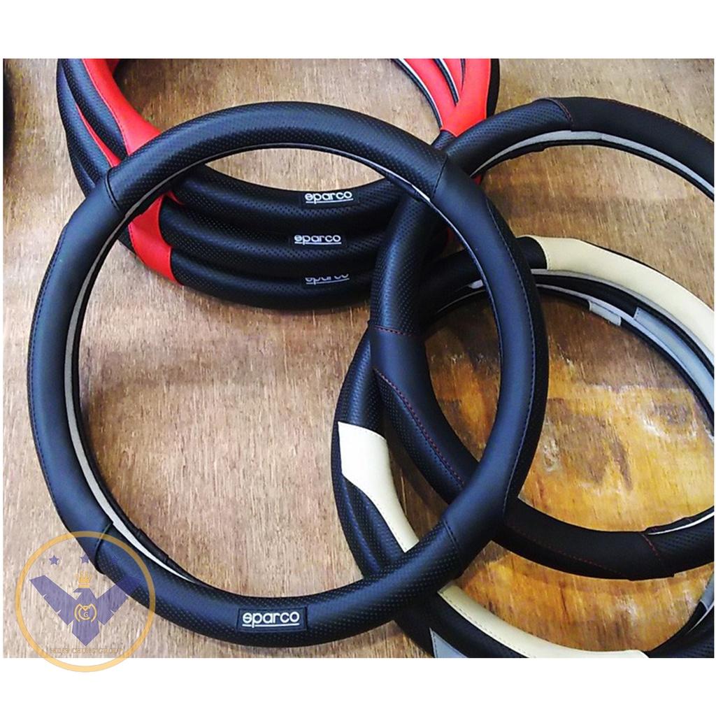 Bọc vô lăng Sparco vân carbon cao cấp da PU và cao su non