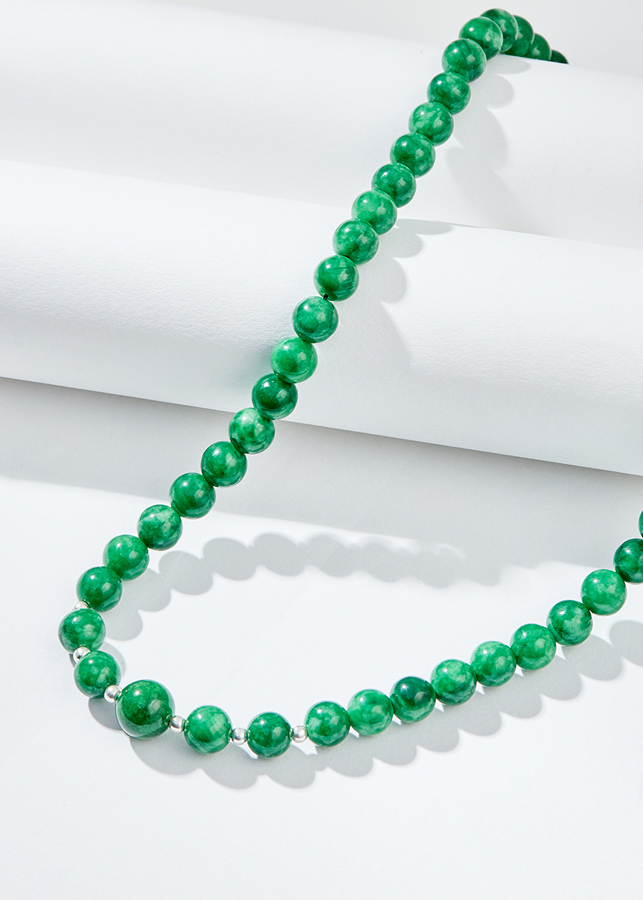 Vòng cổ đá cẩm thạch sơn thủy Ngọc Quý Gemstones
