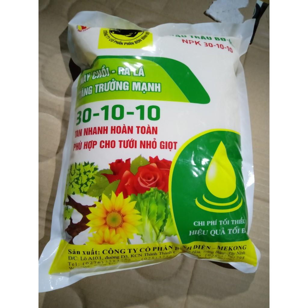 NPK ĐẦU TRÂU 30-10-10 gói1KG