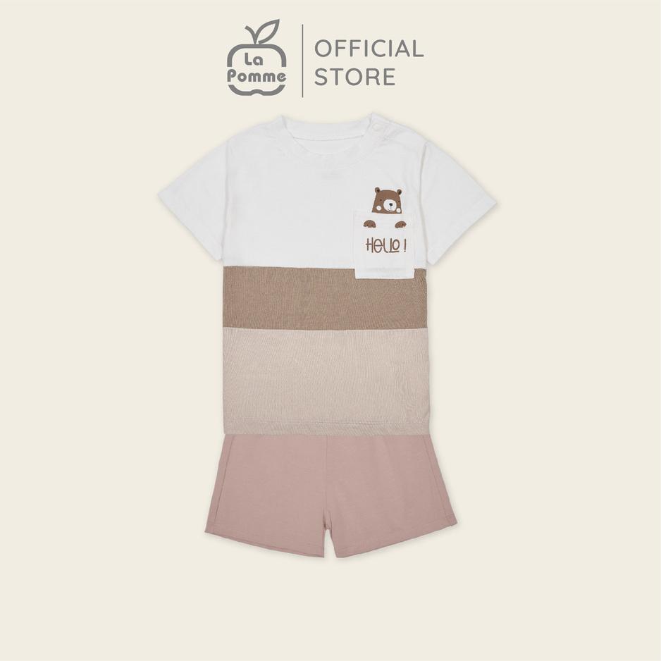 Bộ cộc tay La Pomme Hello Little Bear