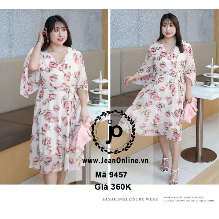 Bigsize Nữ - Đầm Voan Bông Nớ