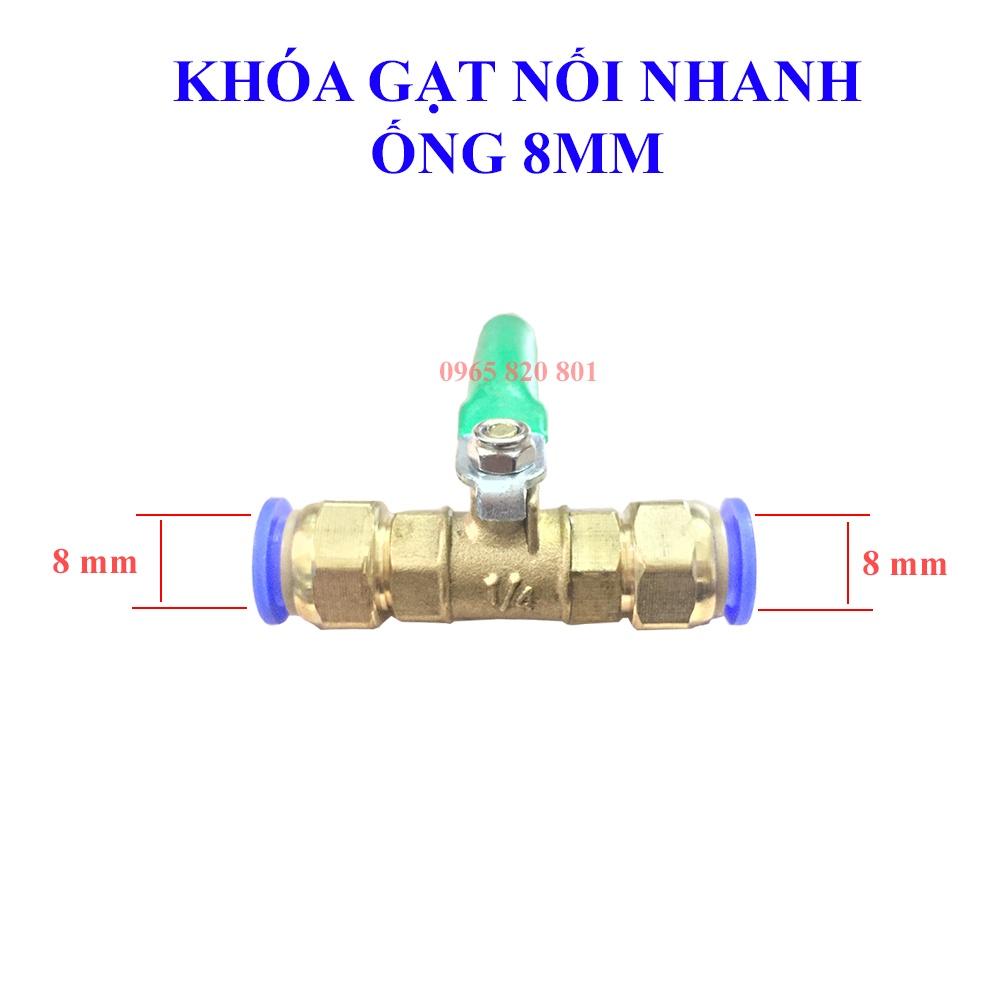 Khóa gạt ống phun sương 8,10,12mm, ống hơi