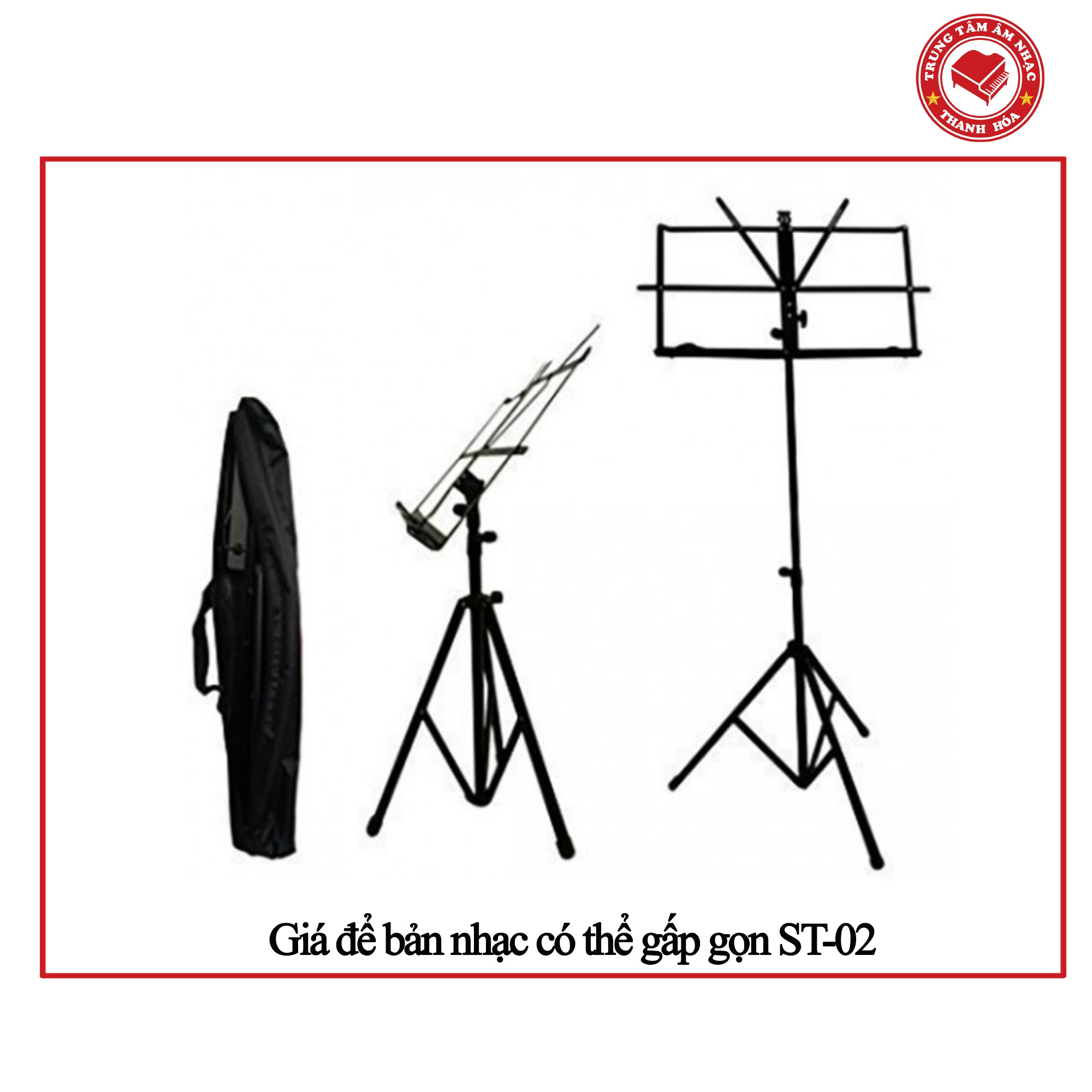 Giá nhạc, giá để bản sách/ sách nhạc có thể gấp music stand ST-02 - Hàng cao cấp