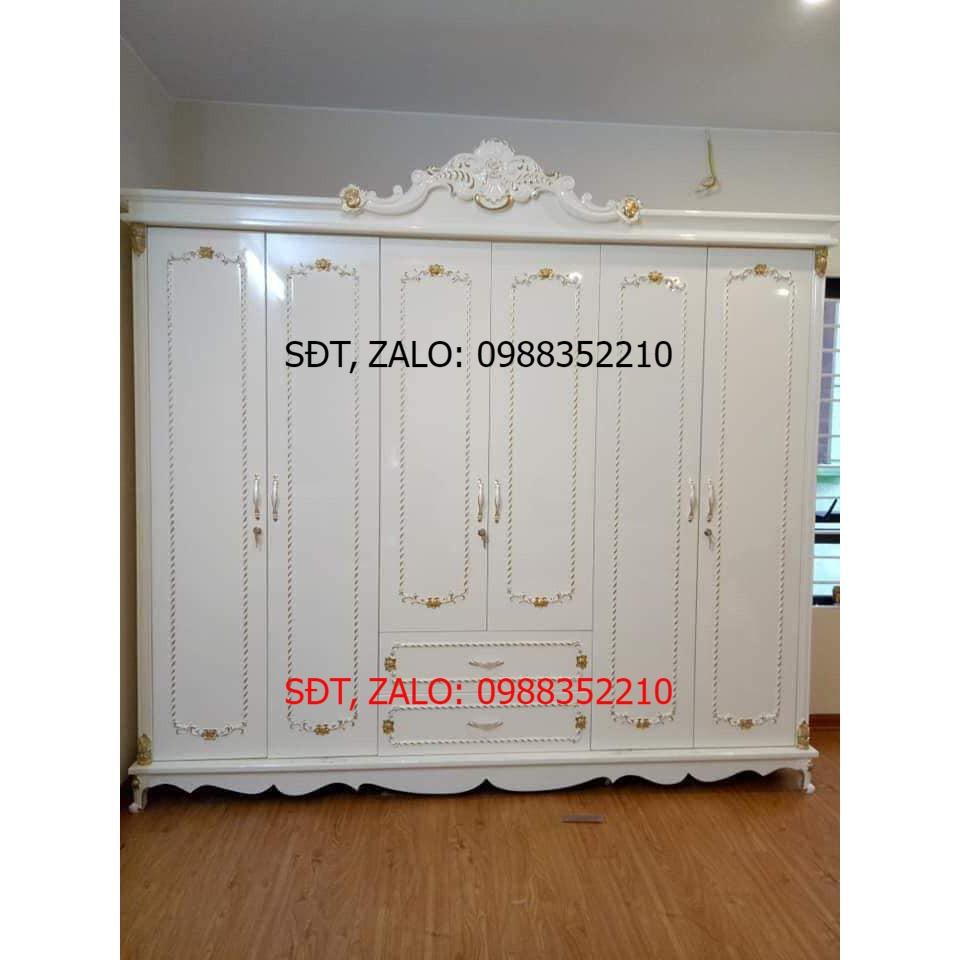 Tủ Quần Áo Hàng Tân Cổ Điển Gỗ MDF