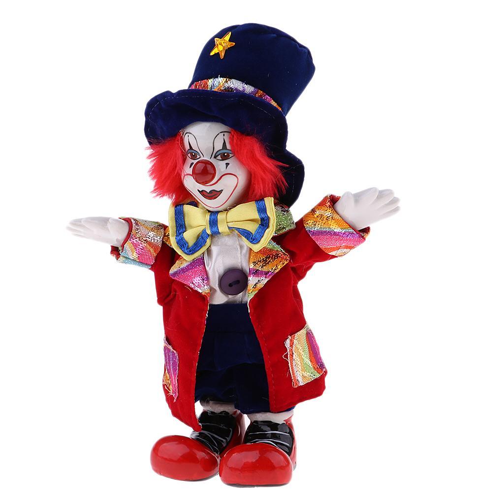Porcelain Clown Doll for Kids Birthday Gifts Halloween Chirstmas Decor #2