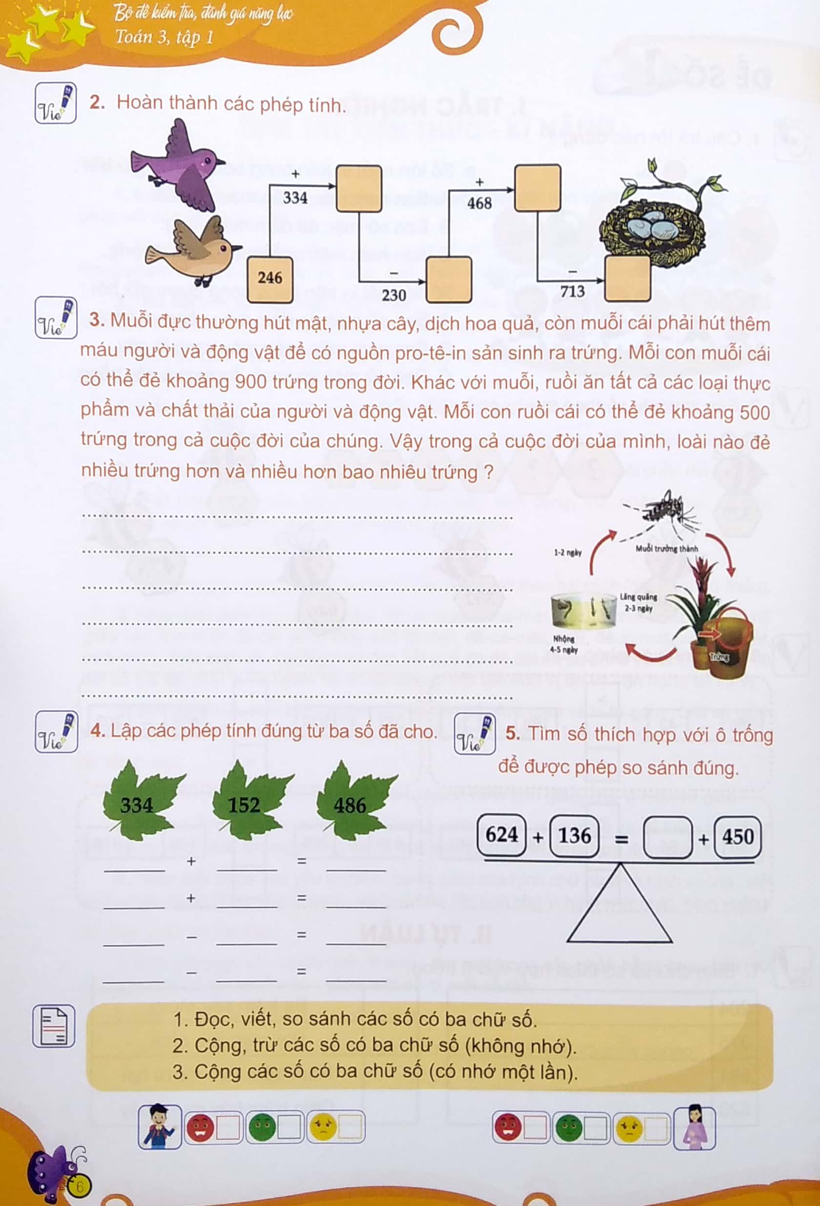 Bộ Đề Kiểm Tra, Đánh Giá Năng Lực Toán 3 - Tập 1 (Tái Bản 2020)