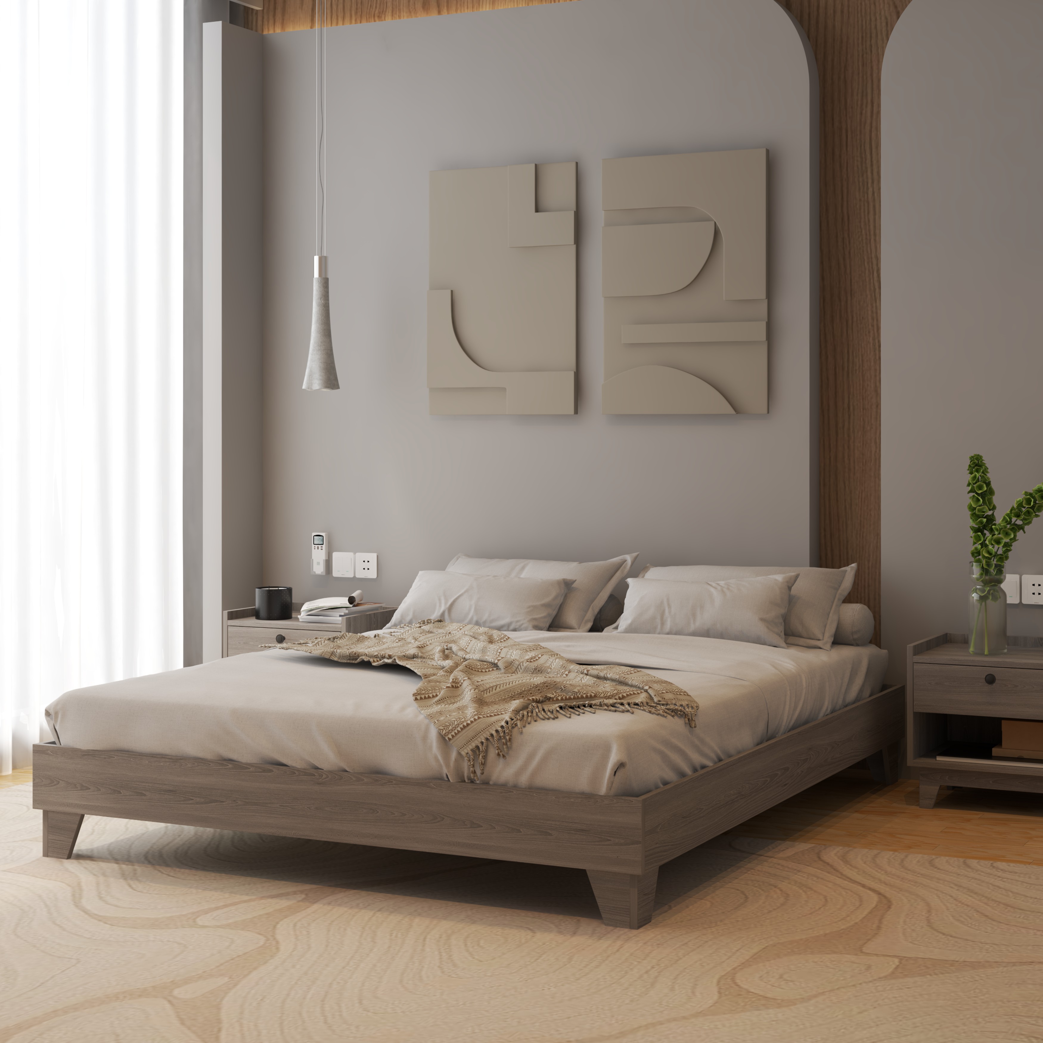 [Happy Home Furniture] KINA , Giường ngủ phong cách tối giản , GNG_064, GNG_065, GNG_066, GNG_067
