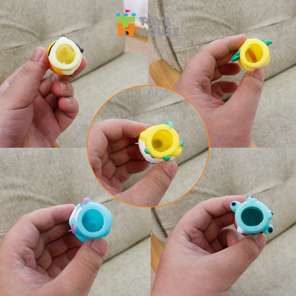 Đồ chơi Rối ngón tay chơi ú òa với bé - Toyshouse - chất liệu cao su mềm - BPA free