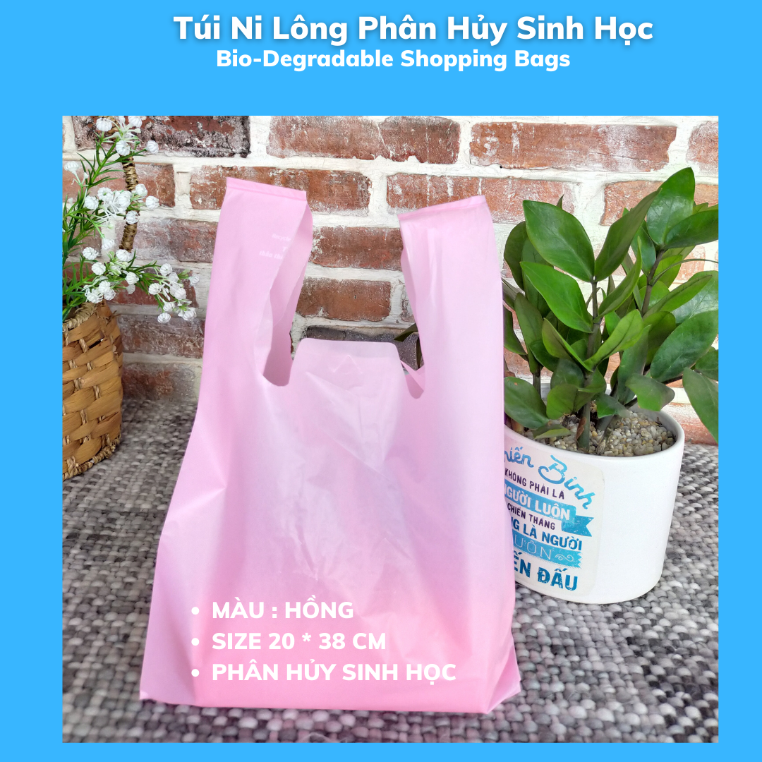 1 Kí Bao Ni Lông Tự Hủy Sinh Học - Kiều Gia - MÀU SẮC - 4 Size / 1 Kilograms Of Bio-degradable Shopping Bags - KieuGia - Color : 5 COLORS - 5 SIZES