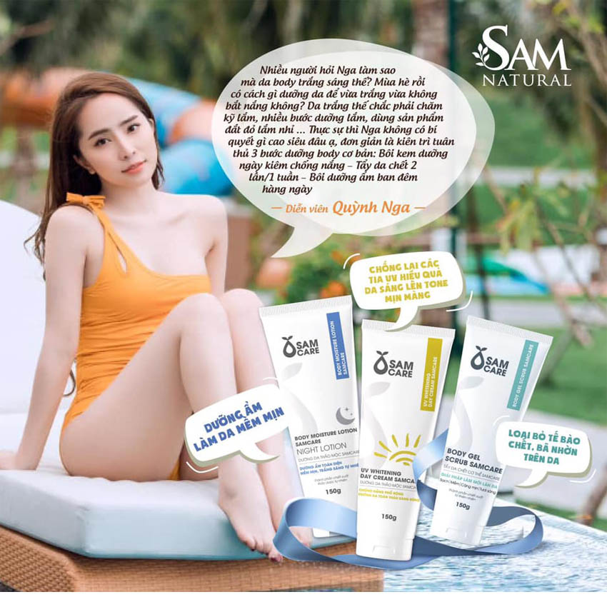 Body Gel Scrub Samcare – Tẩy da chết body Sam Natural