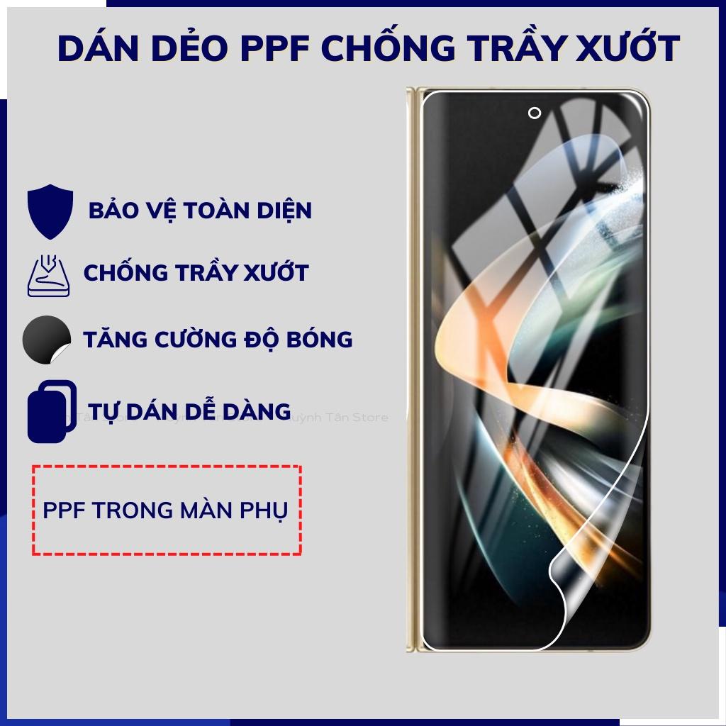 Dán màn hình cho Samsung Galaxy Z Fold 6 / Z Fold 5 / Z Fold 4 / Z Fold 3 / Z Flip6 / Z Flip 5 / Z Flip 4 / Z Flip 3 dẻo PPF trong suốt - Hàng chính hãng