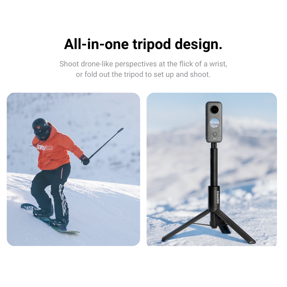 GẬY TÀNG HÌNH TÍCH HỢP TRIPOD INSTA360 2 IN 1 - HÀNG CHÍNH HÃNG