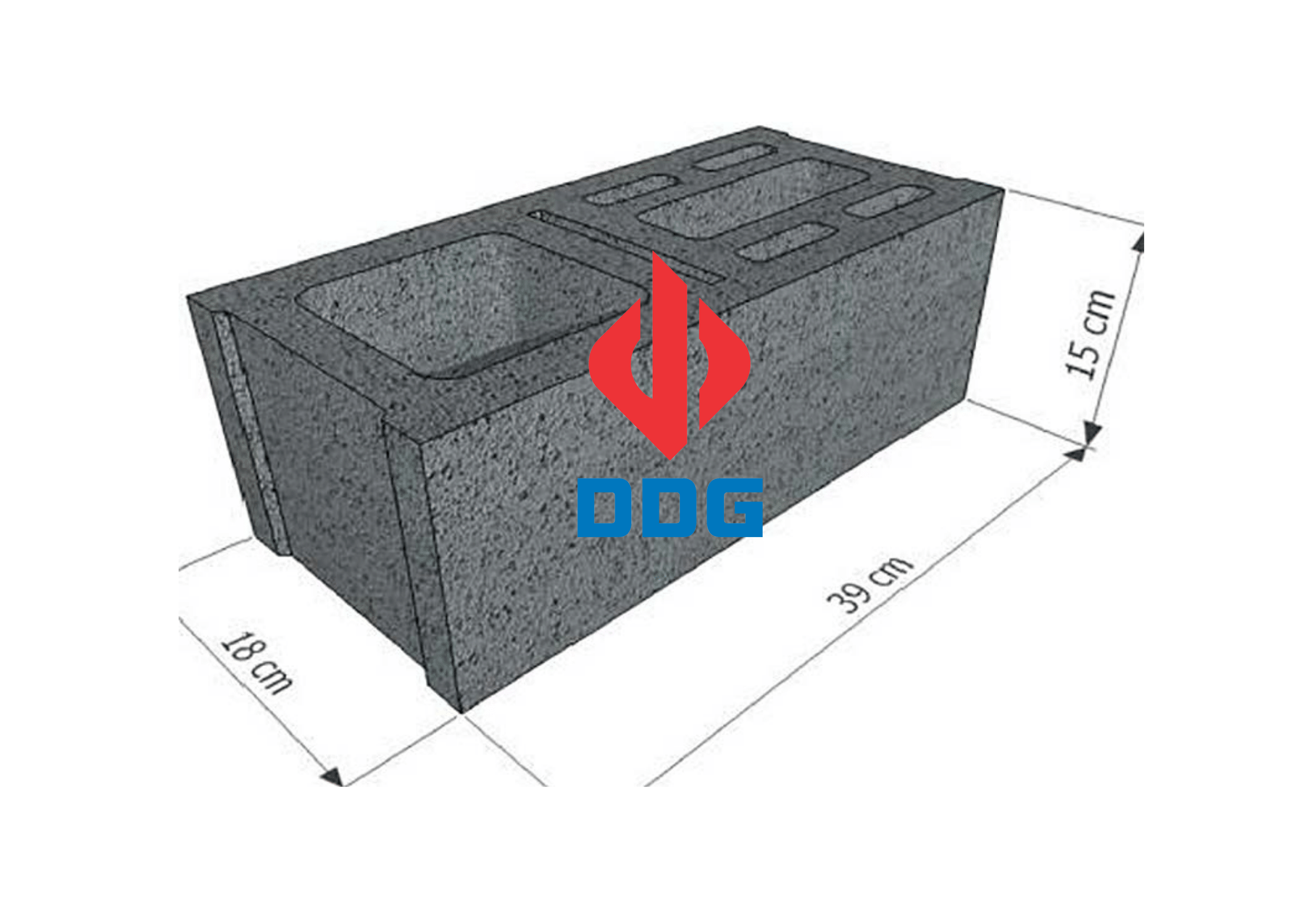 Gạch block demi bổ trụ ngang, bổ trụ, xây các vị trí chữ V, chữ T, chữ thập, khóa đầu tường.