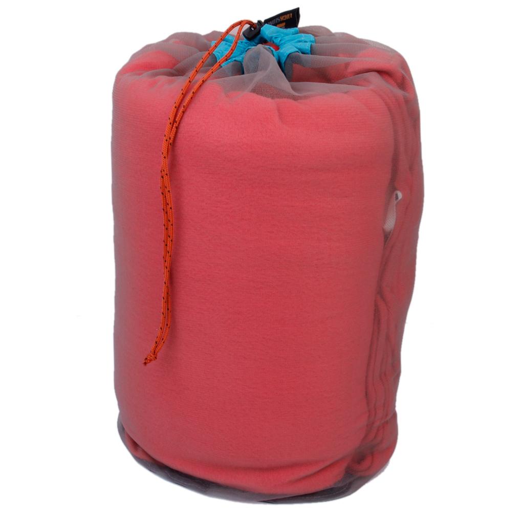 2 Pieces Mesh Drawstring Bag Mesh Stuff Sack for Camping Outdoor Sports S+XL