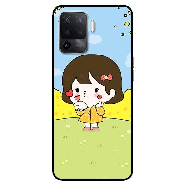 Ốp lưng dành cho Oppo A54 - A74 - A94 - A15 / A15s mẫu Cô Bé Áo Vàng
