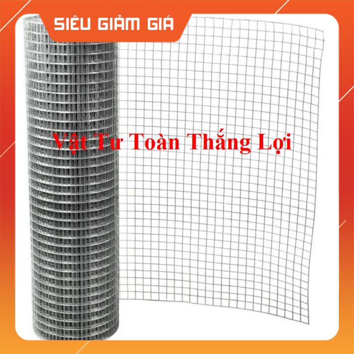 ( Khổ cao 1m ) Lưới sắt vây gà vịt thú nuôi mắt lỗ rộng 1.2cm và 2cm