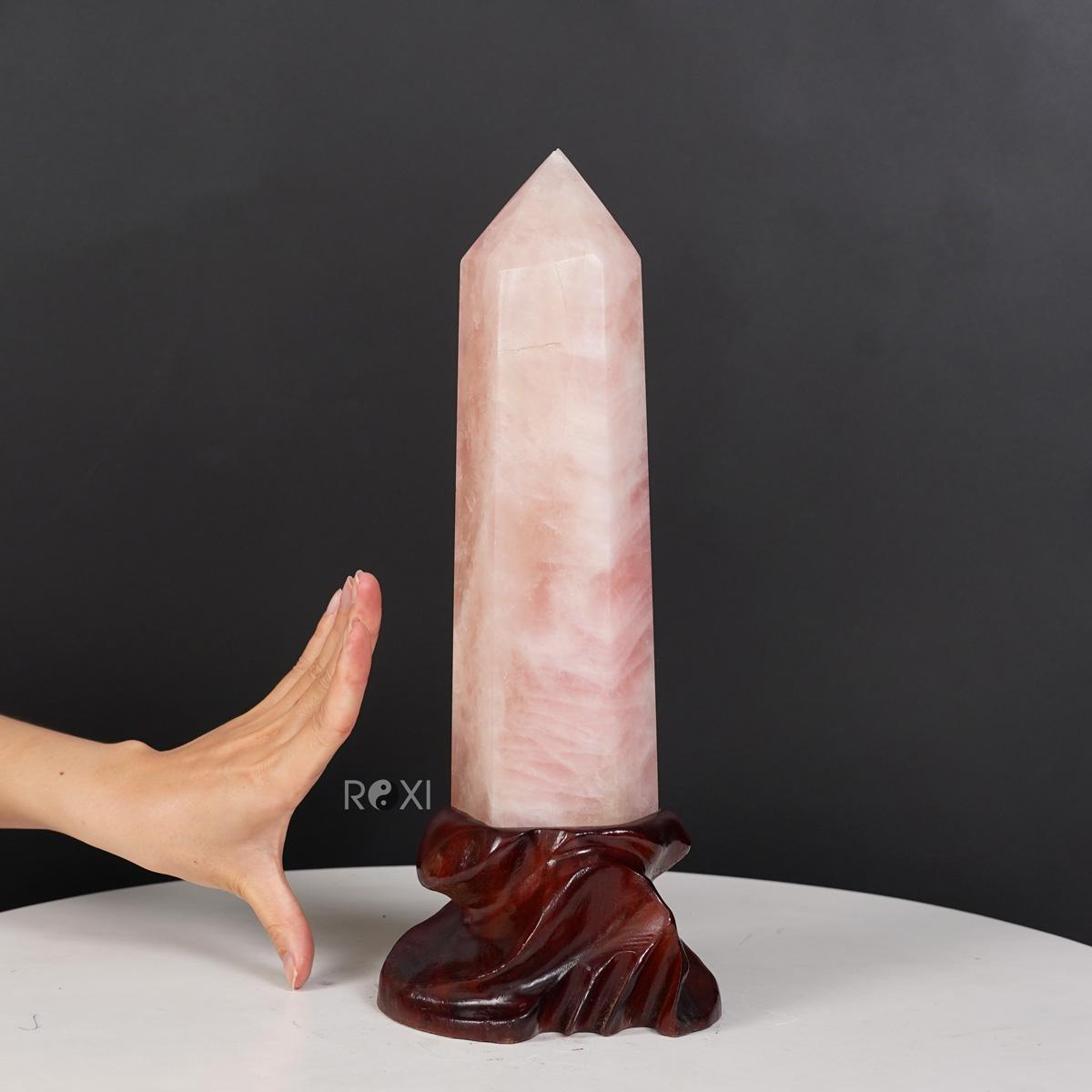 Trụ Đá Thạch Anh hồng 36cm - 2,65kg