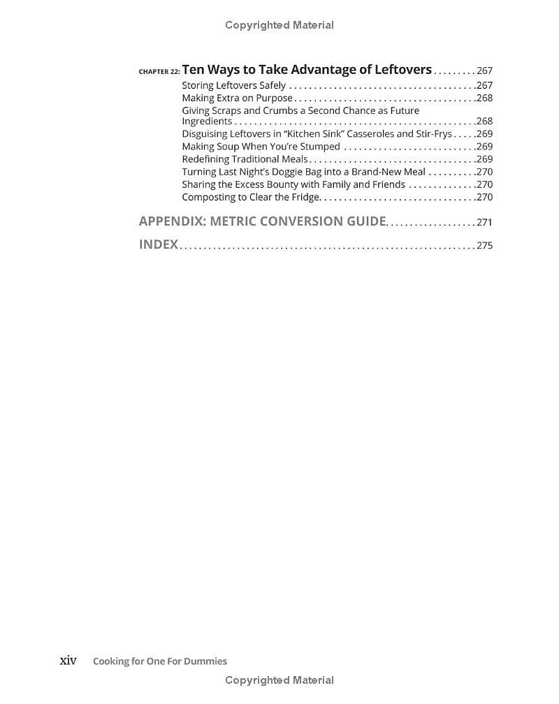 Sách ngoại văn: Cooking For One For Dummies