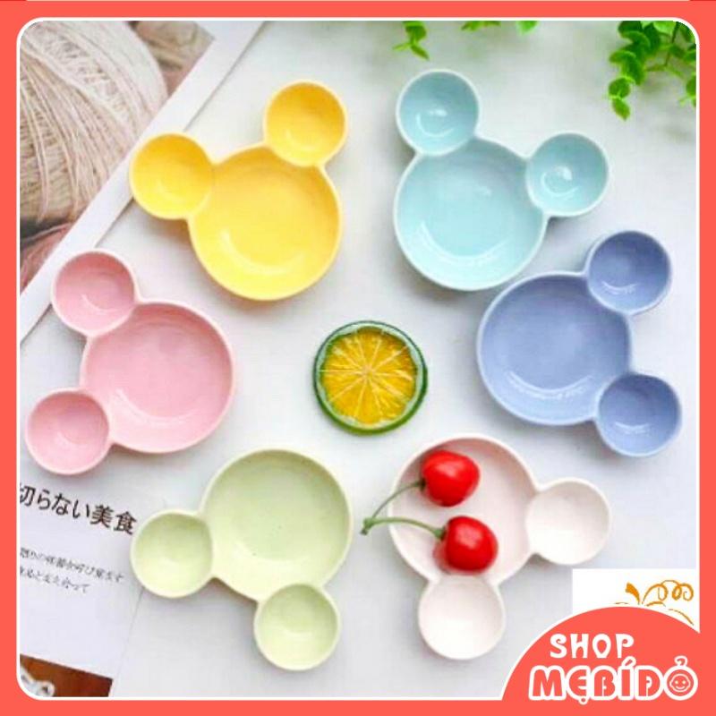 Bát Ăn Dặm Gốm Sứ Hình Mickey Cho Bé