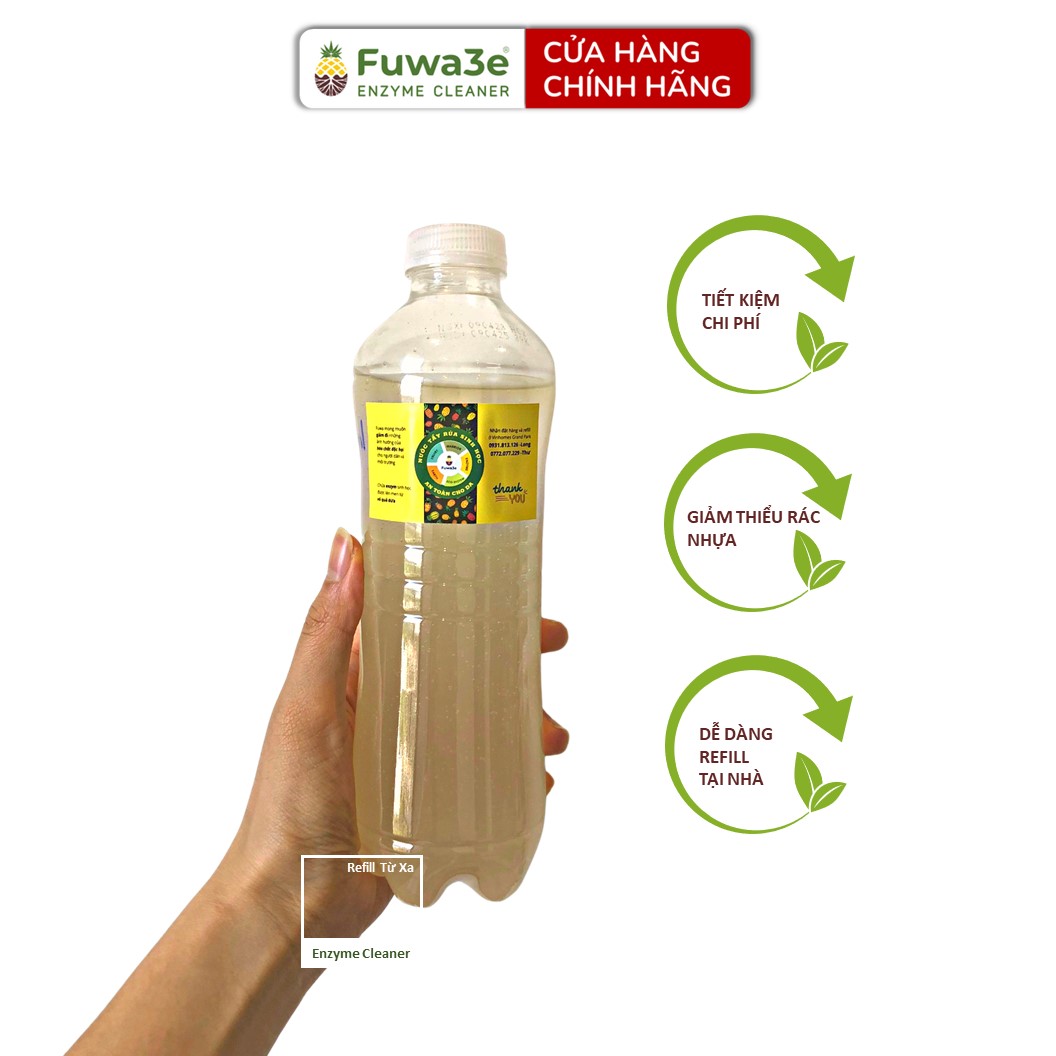 Nước rửa chén hữu cơ enzyme sinh học dứa Fuwa3e 500ml