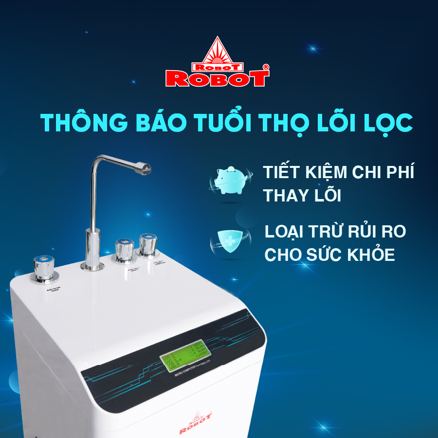 Máy Lọc Nước RO Hydrogen Kiềm ROBOT HydroMega-9 - Hàng Chính Hãng