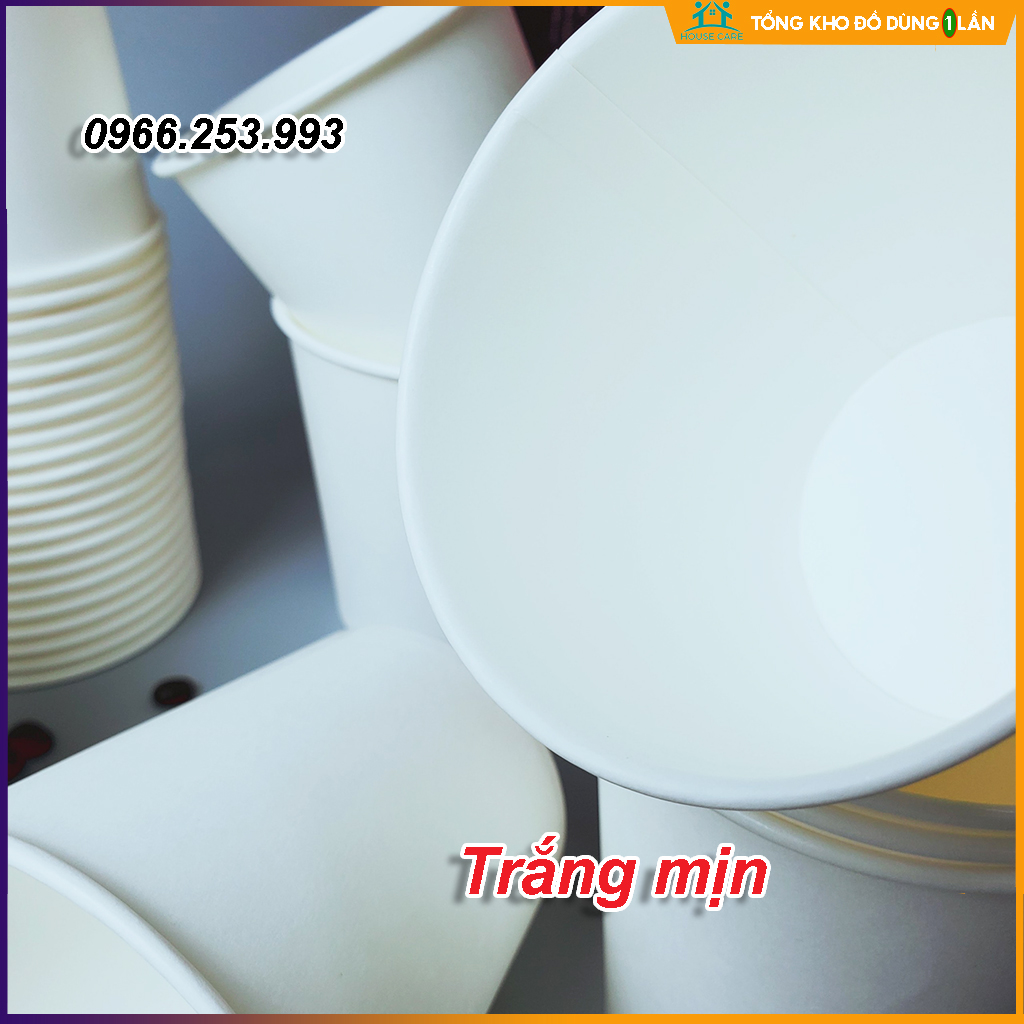 Set 50 Cốc giấy 390ml hàn quốc cao cấp size 13OZ hàng cao cấp xuất khẩu Hàn Quốc