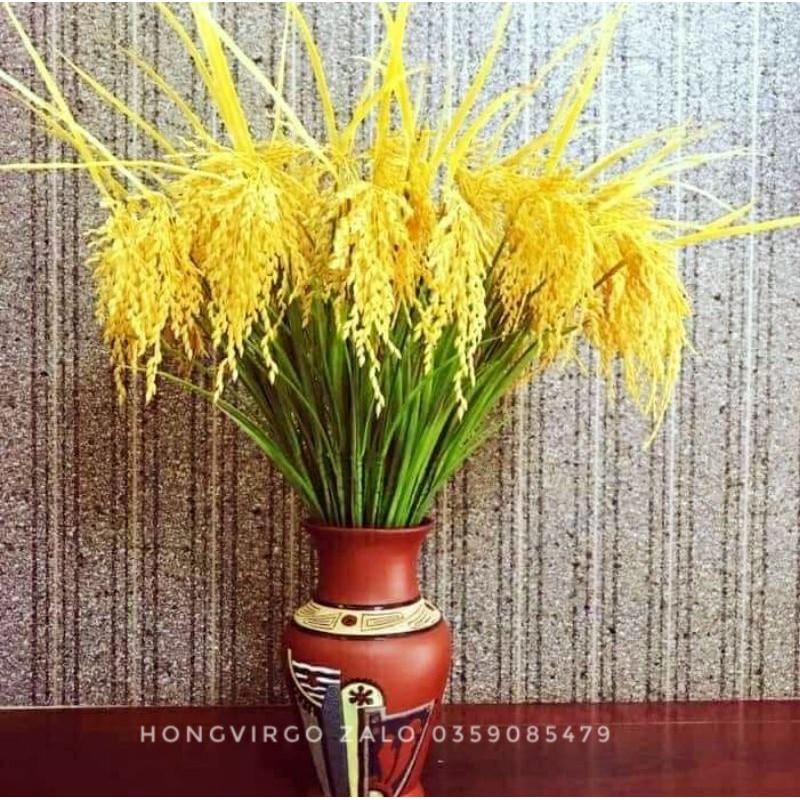 Bông Lúa Giả Trang Trí Decor gồm 3 nhánh cành dài 90cm.