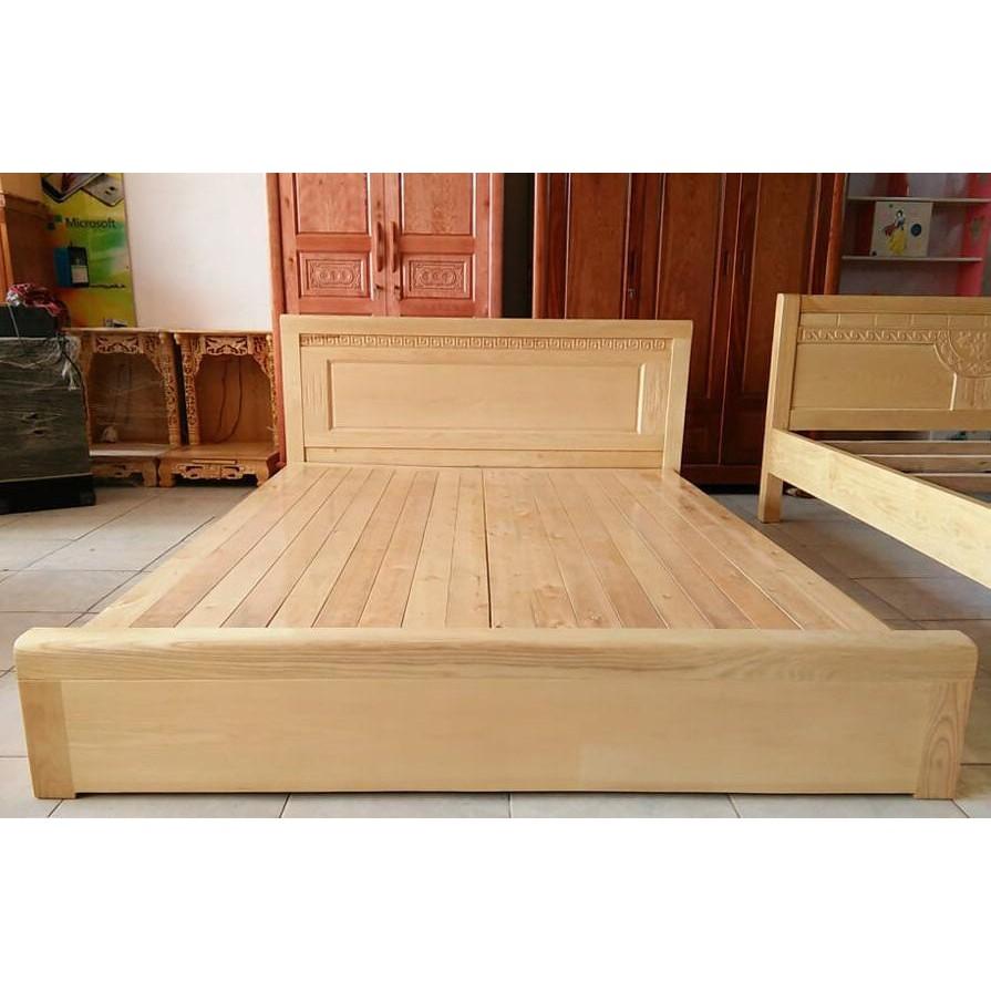Giường bệt gỗ Sồi Nga kích thước từ 1m6x2m đến 2mx2m2