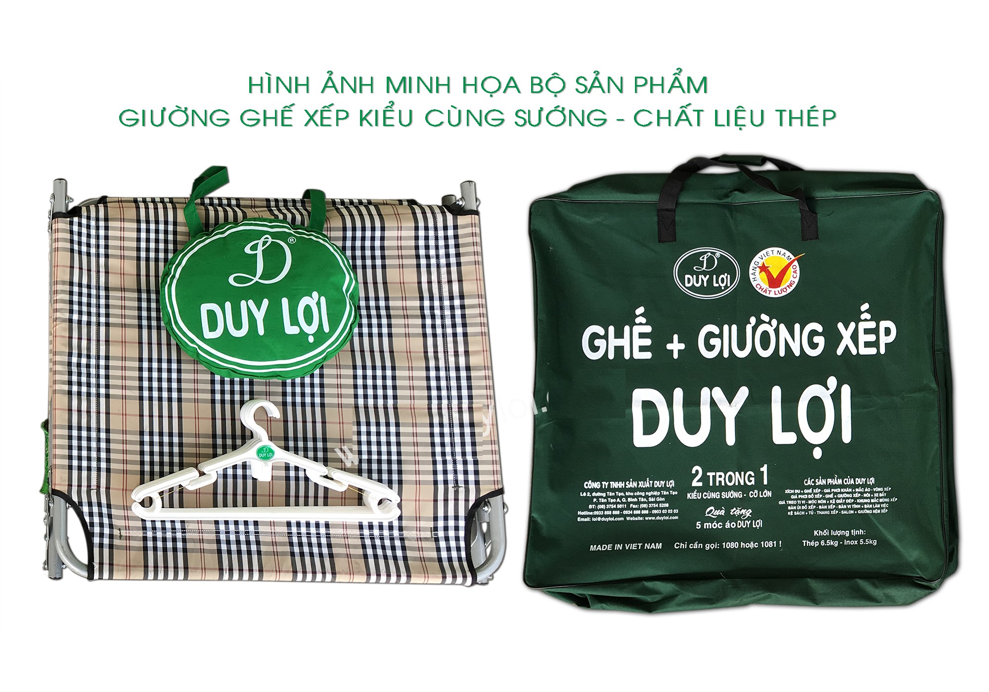 GIƯỜNG GHẾ XẾP DUY LỢI KIỂU CÙNG SƯỚNG